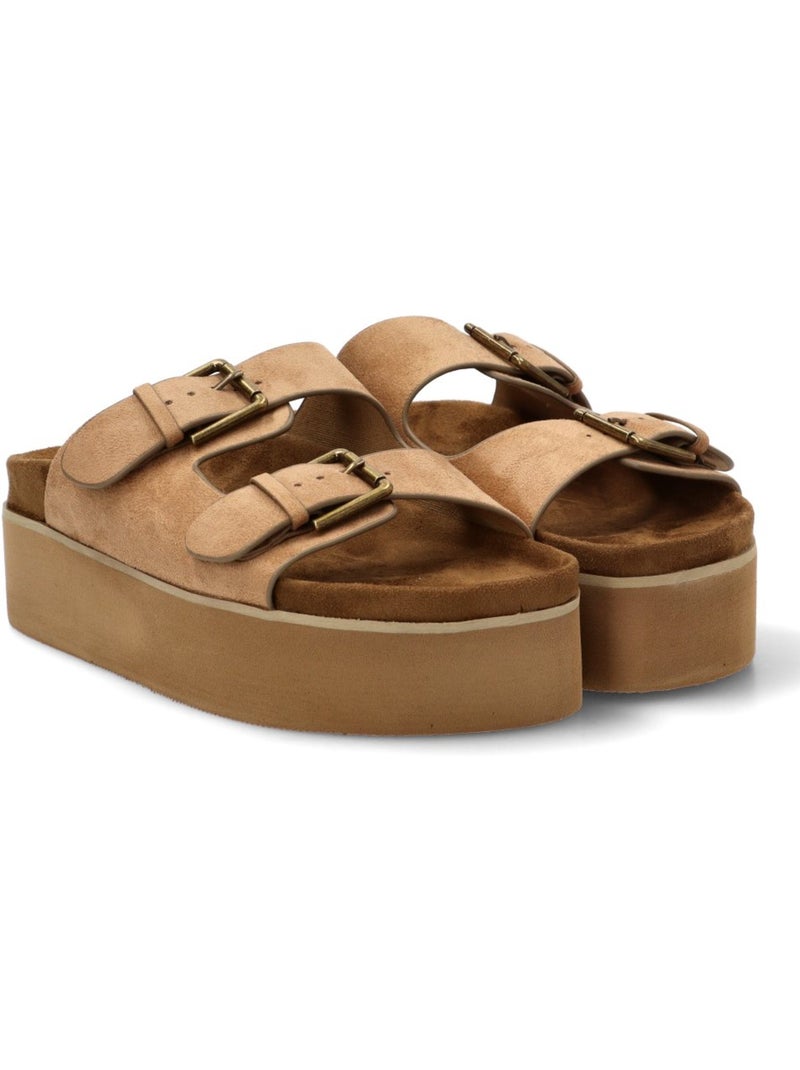 Sandalia Diario Mujer Suela Doble - Corina Camel - Kiabi