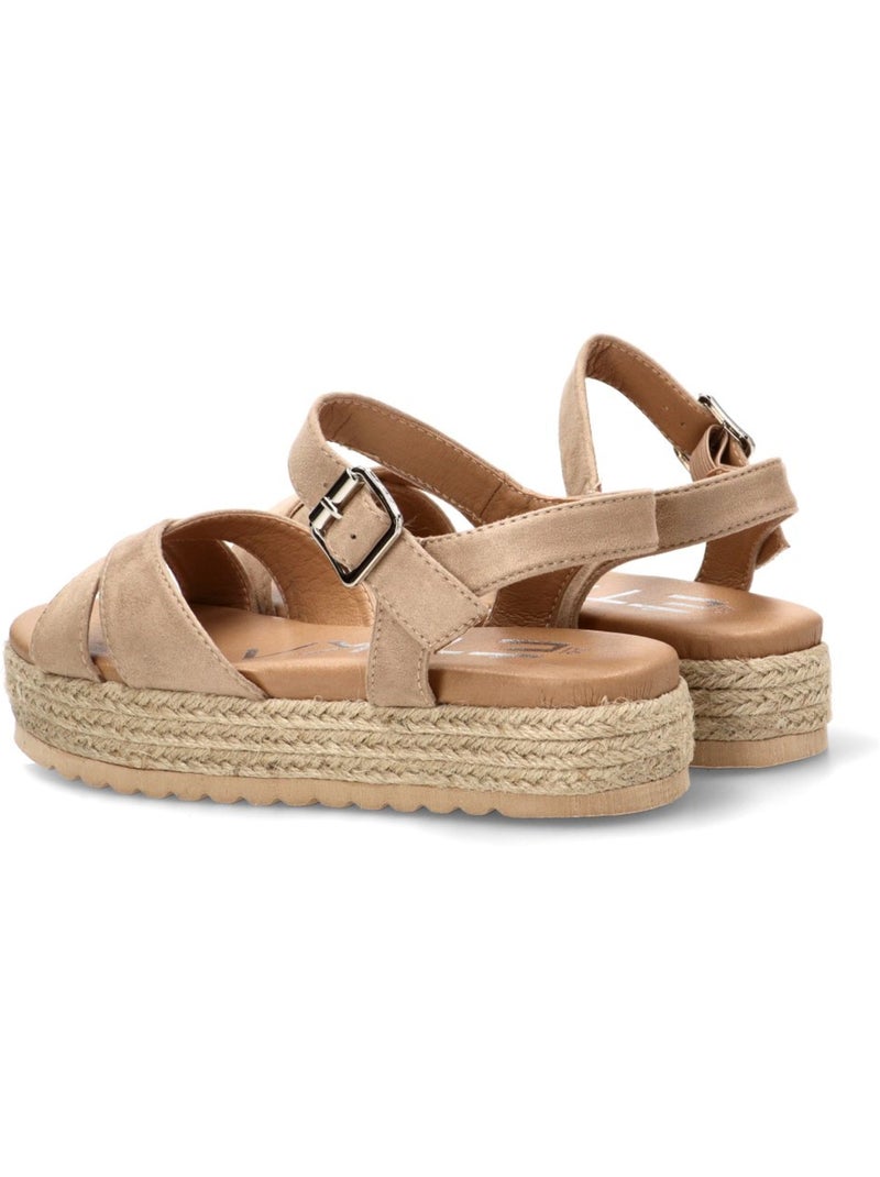 Sandalia Diario Mujer Suela Doble - Etika Beige - Kiabi