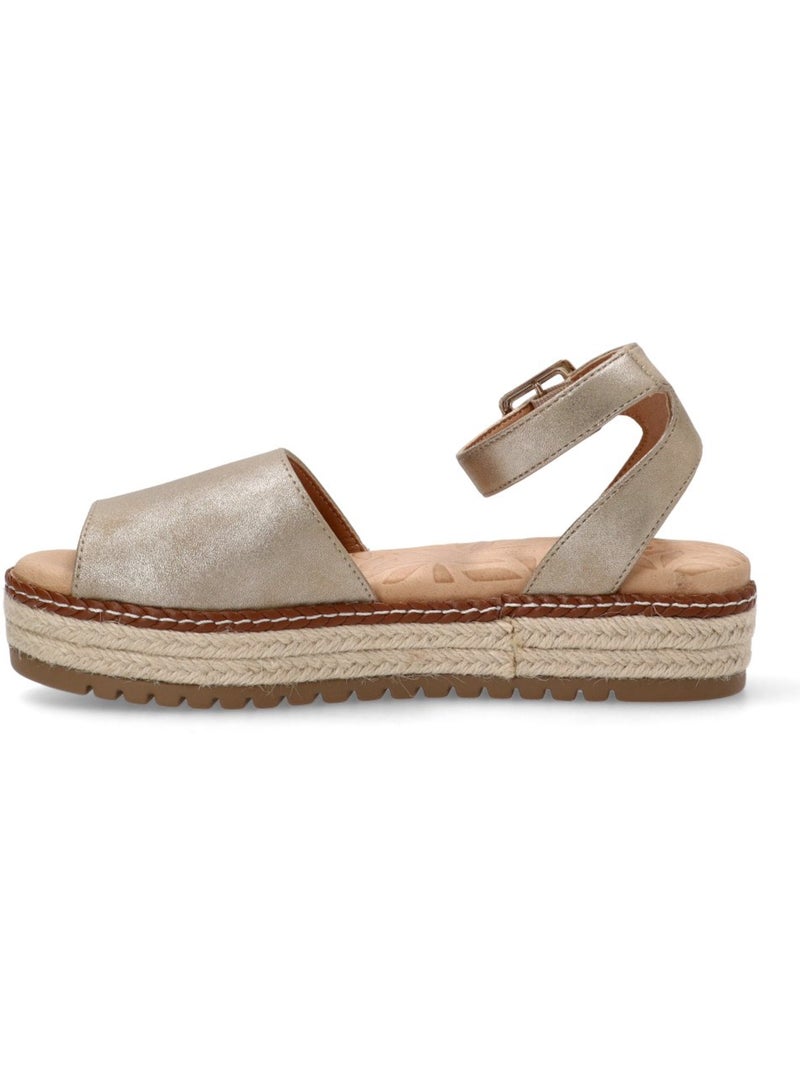 Sandalia Diario Mujer Suela Doble - Mustang Beige/Blanco perlado/Platino - Kiabi