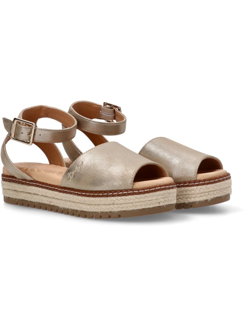 Sandalia Diario Mujer Suela Doble - Mustang Beige/Blanco perlado/Platino - Kiabi