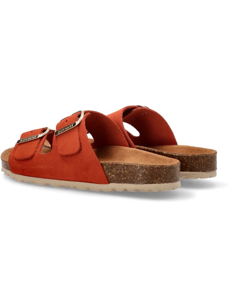 Sandalia Diario Mujer Suela Plana - Autenti Rojo - Kiabi