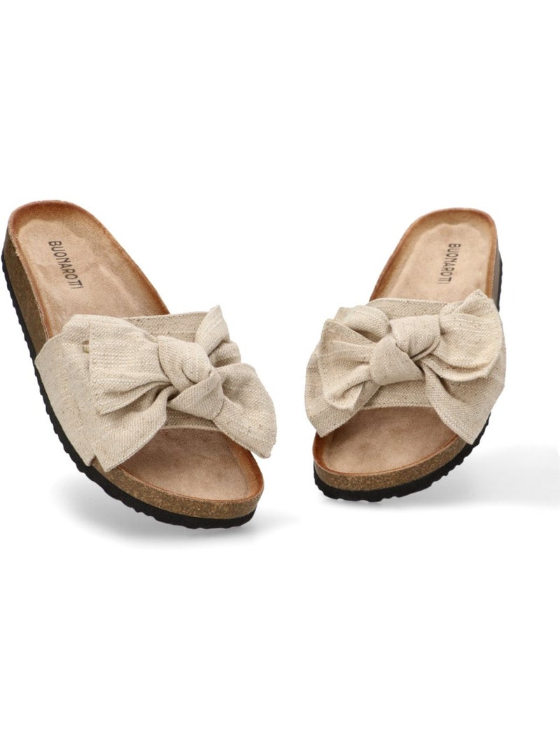 Sandalia Diario Mujer Suela Plana - Buonarotti Beige - Kiabi