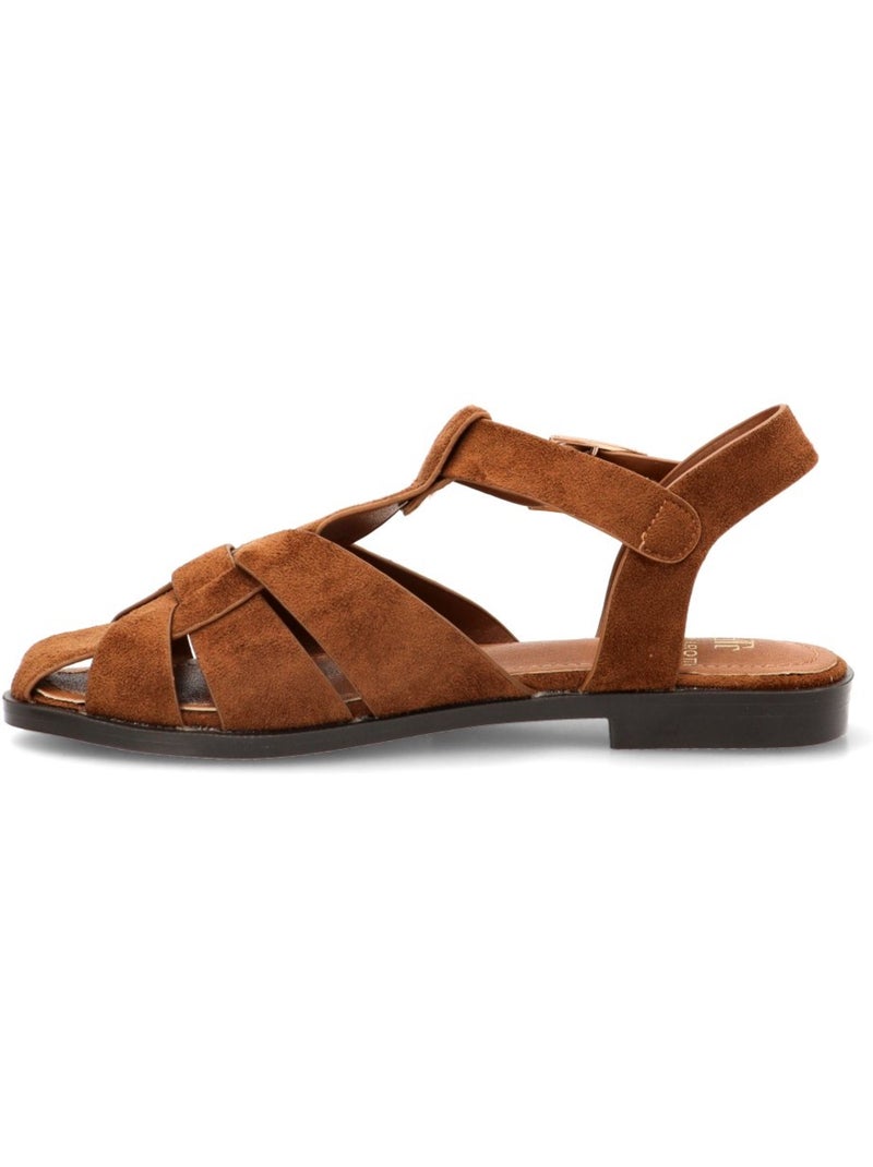 Sandalia Diario Mujer Suela Plana - Buonarotti Camel - Kiabi