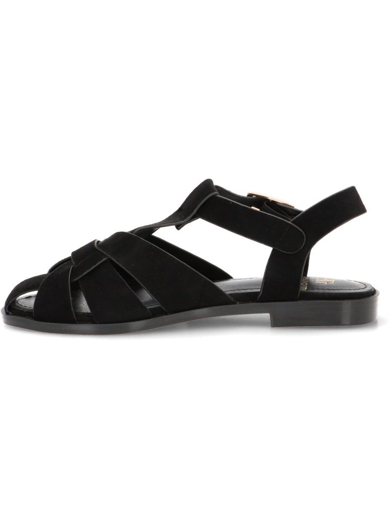 Sandalia Diario Mujer Suela Plana - Buonarotti Negro - Kiabi