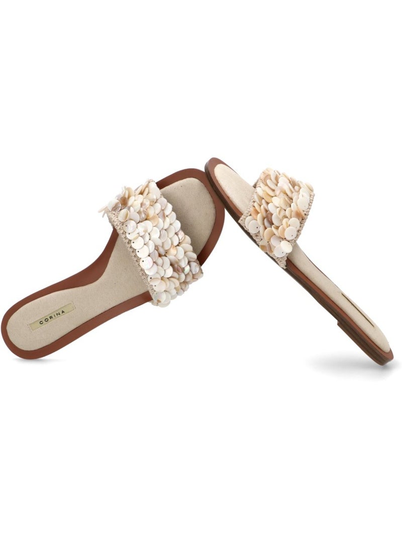 Sandalia Diario Mujer Suela Plana - Corina Beige - Kiabi