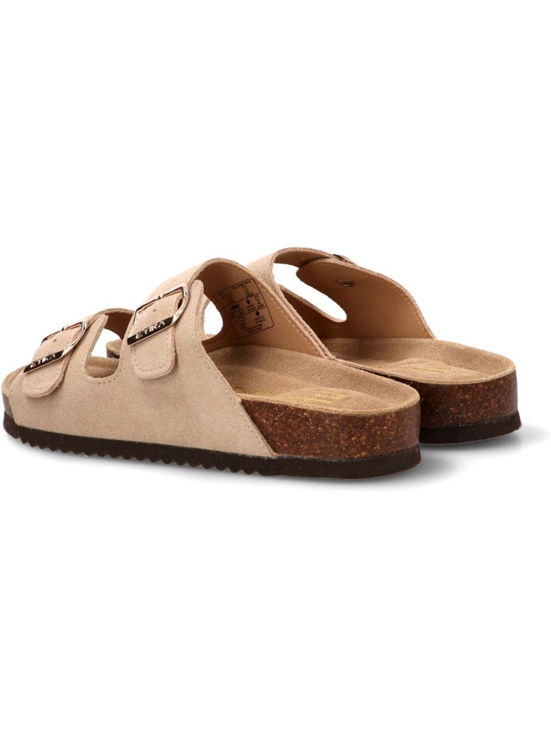 Sandalia Diario Mujer Suela Plana - Etika Beige - Kiabi