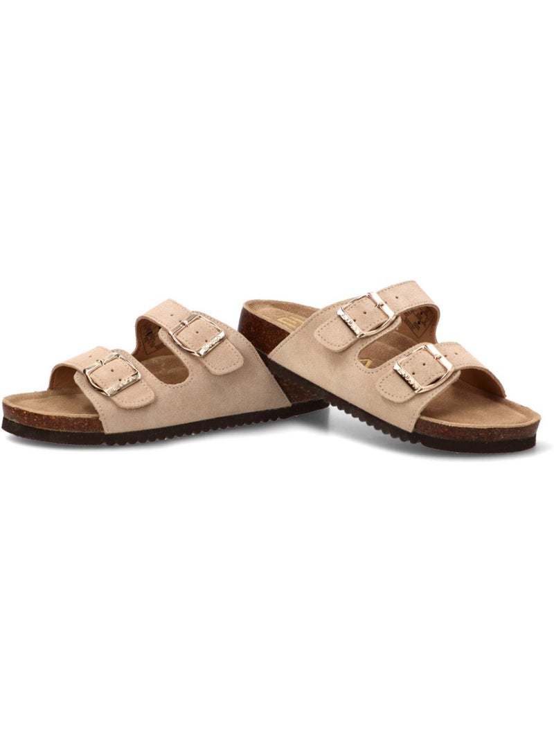 Sandalia Diario Mujer Suela Plana - Etika Beige - Kiabi