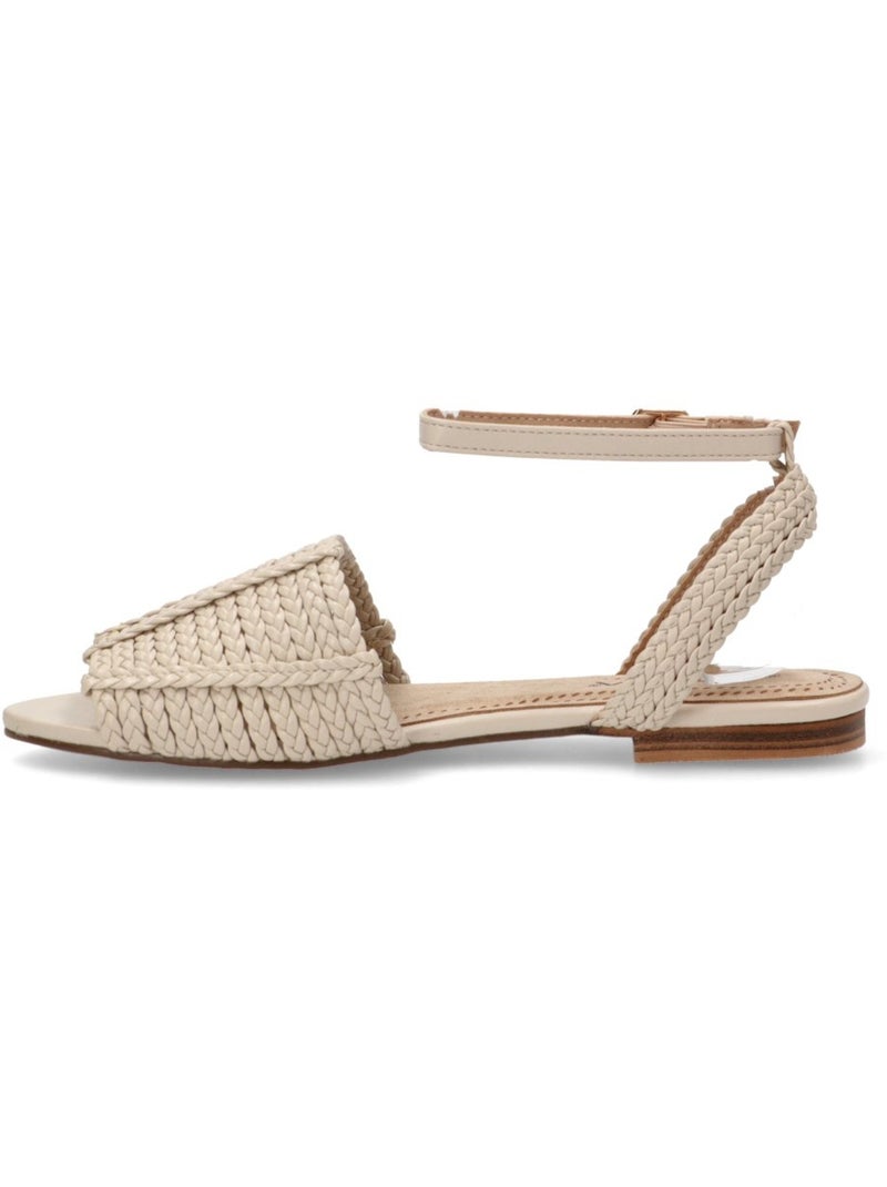 Sandalia Diario Mujer Suela Plana - Etika Beige - Kiabi