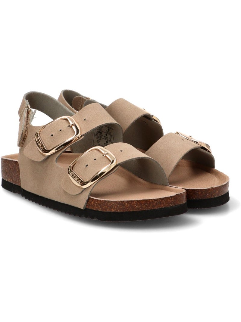 Sandalia Diario Mujer Suela Plana - Etika Beige - Kiabi