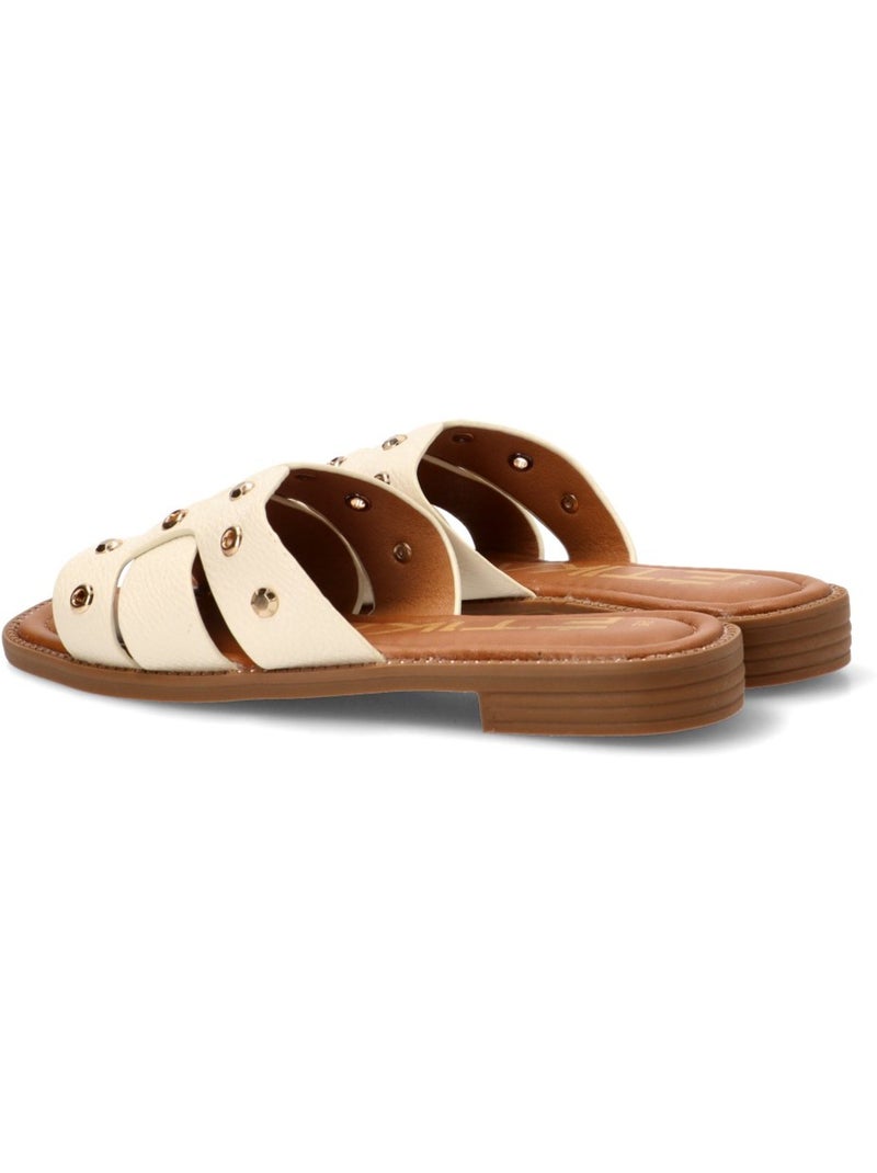 Sandalia Diario Mujer Suela Plana - Etika Blanco - Kiabi