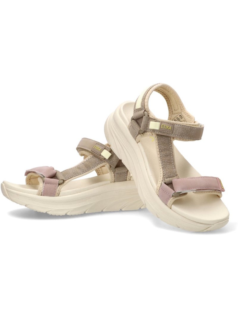Sandalia Diario Mujer Suela Plana - Etika Multicolor - Kiabi
