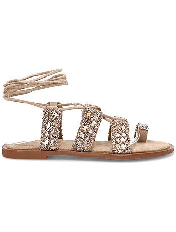 Sandalia Diario Mujer Suela Plana - Ideal Shoes