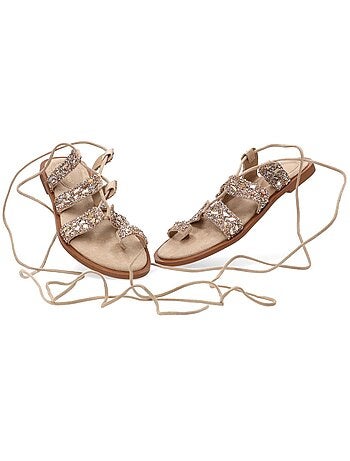 Sandalia Diario Mujer Suela Plana - Ideal Shoes