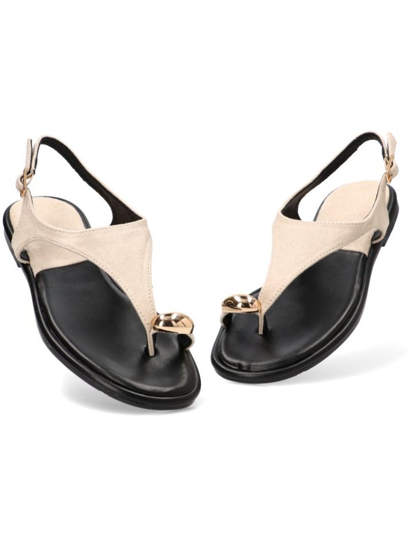 Sandalia Diario Mujer Suela Plana - Joia Beige - Kiabi