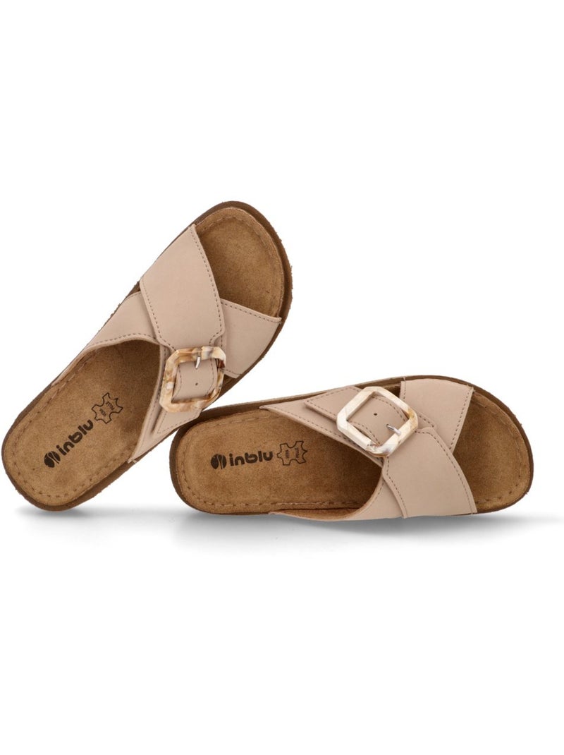 Sandalia Diario Mujer Suela Plana - Luna Collection Beige - Kiabi