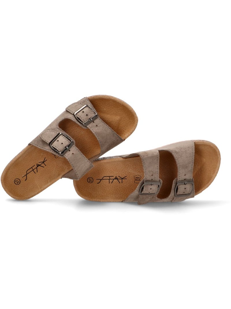 Sandalia Diario Mujer Suela Plana - Luna Collection Beige - Kiabi
