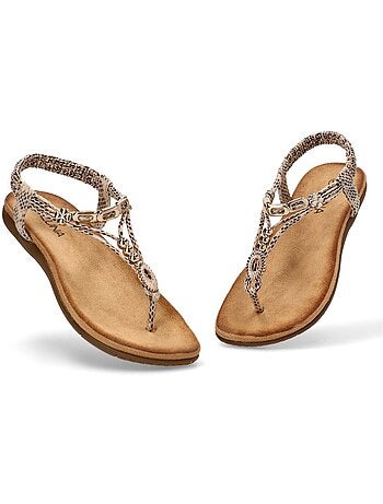 Sandalia Diario Mujer Suela Plana - Luna Collection