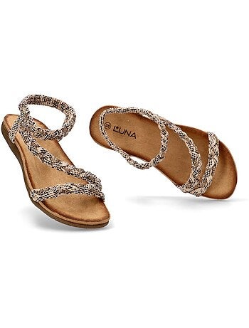 Sandalia Diario Mujer Suela Plana - Luna Collection