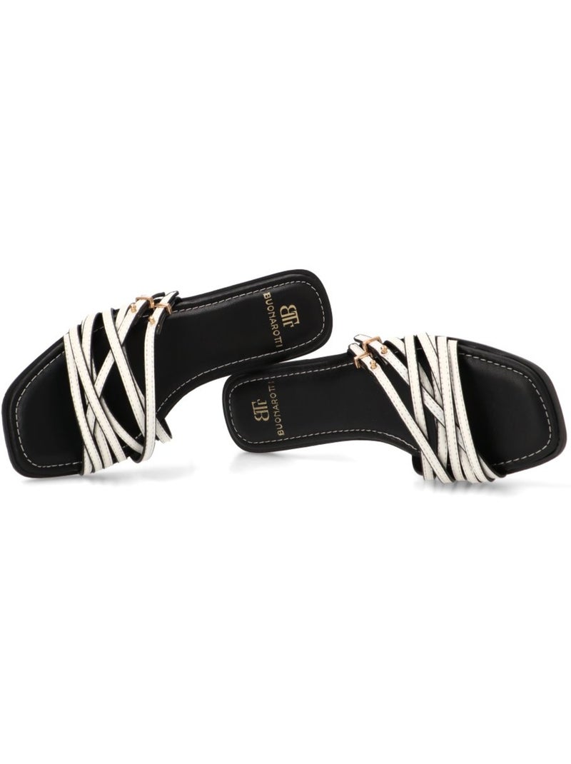 Sandalia Diario Mujer Suela Plana - Luna Collection Blanco - Kiabi