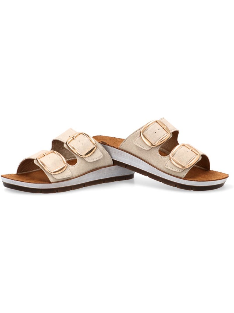 Sandalia Diario Mujer Suela Plana - Luna Collection Blanco - Kiabi