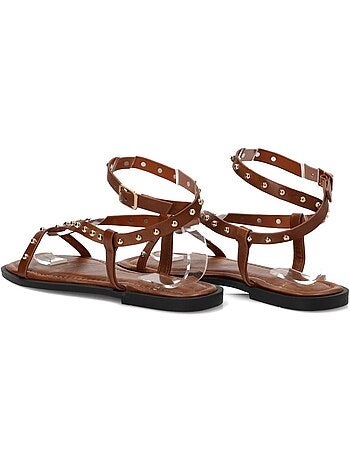 Sandalia diario mujer suela plana - luna collection