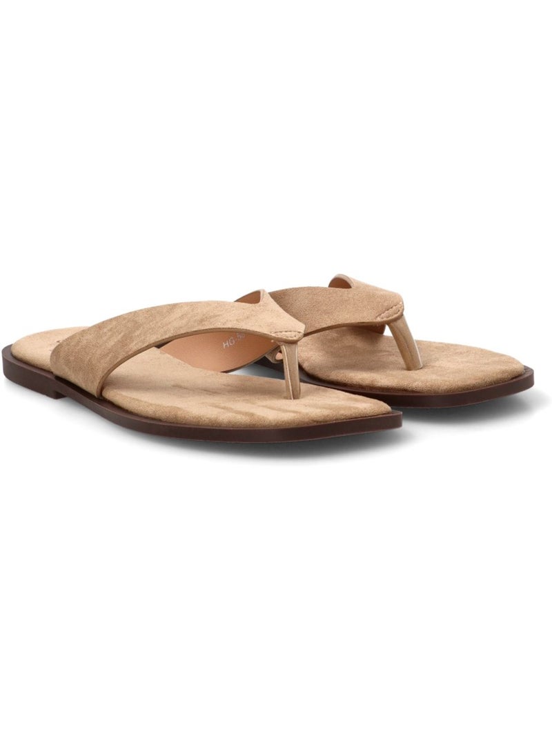 Sandalia Diario Mujer Suela Plana - Luna Collection Caqui - Kiabi
