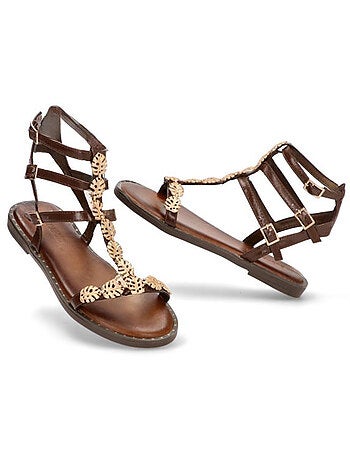 Sandalia Diario Mujer Suela Plana - Luna Collection