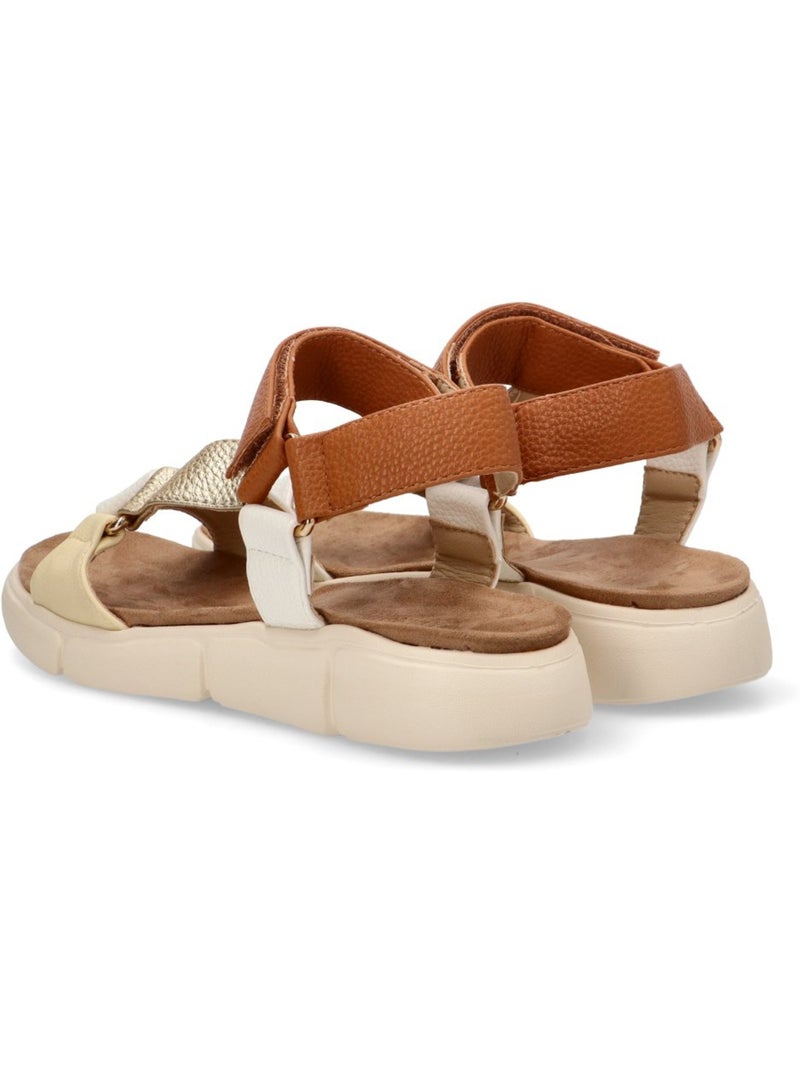 Sandalia Diario Mujer Suela Plana - Luna Collection Oro - Kiabi
