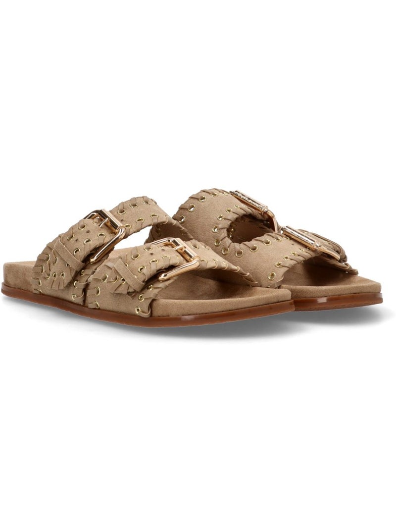 Sandalia Diario Mujer Suela Plana - Luna Trend Camel - Kiabi