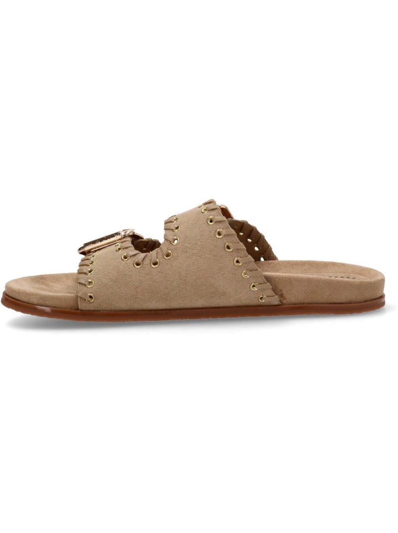 Sandalia Diario Mujer Suela Plana - Luna Trend Camel - Kiabi