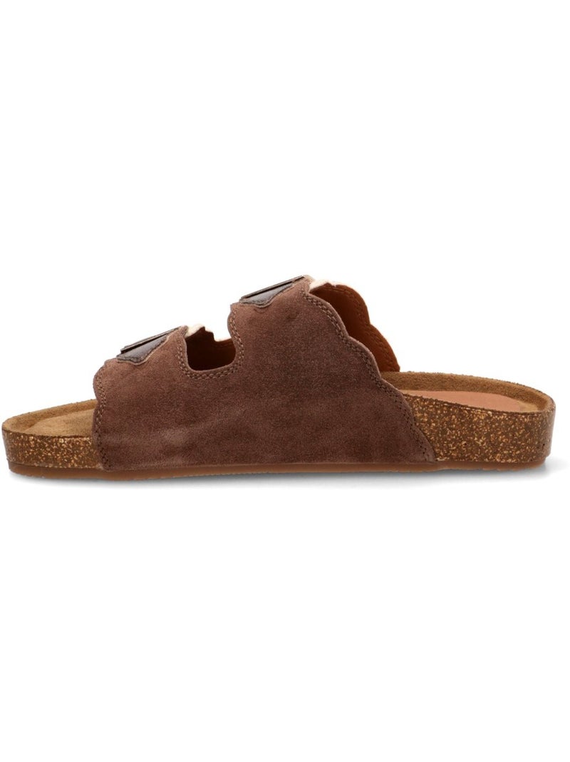 Sandalia Diario Mujer Suela Plana - Mustang Negro Blanco - Kiabi
