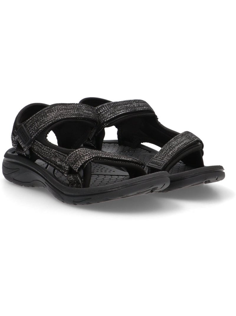 Sandalia Diario Mujer Suela Plana - Mustang Negro - Kiabi