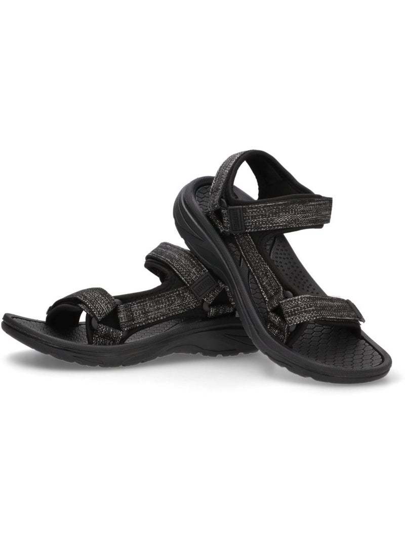 Sandalia Diario Mujer Suela Plana - Mustang Negro - Kiabi
