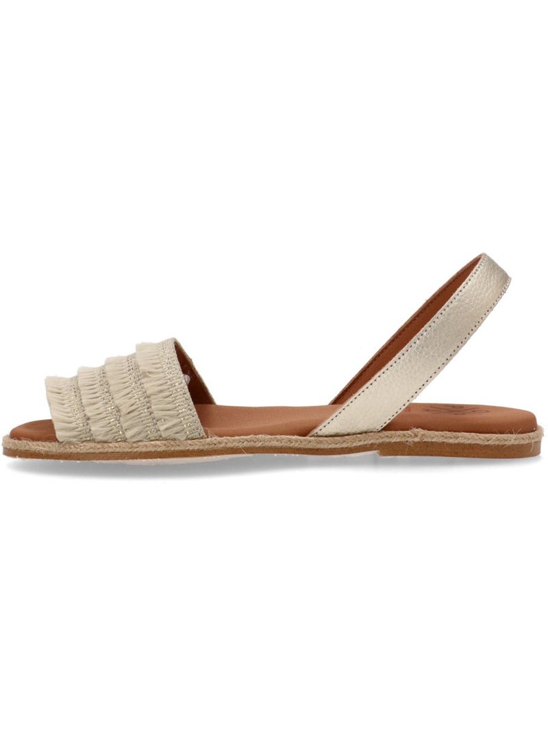 Sandalia Diario Mujer Suela Plana - Popa Beige - Kiabi