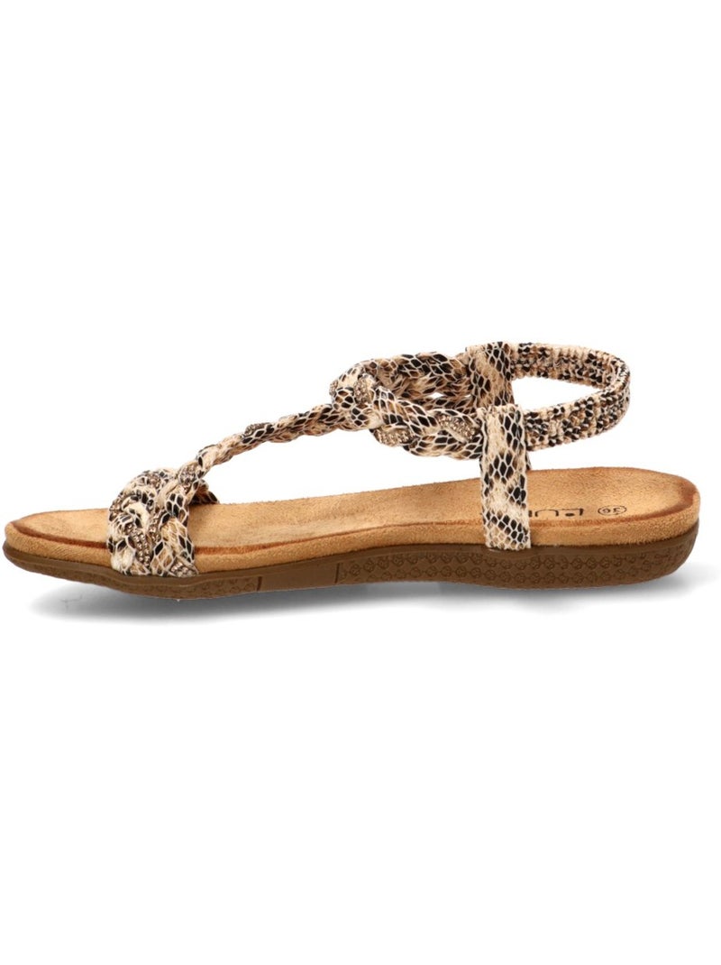Sandalia Diario Mujer Suela Plana - Stay Beige - Kiabi