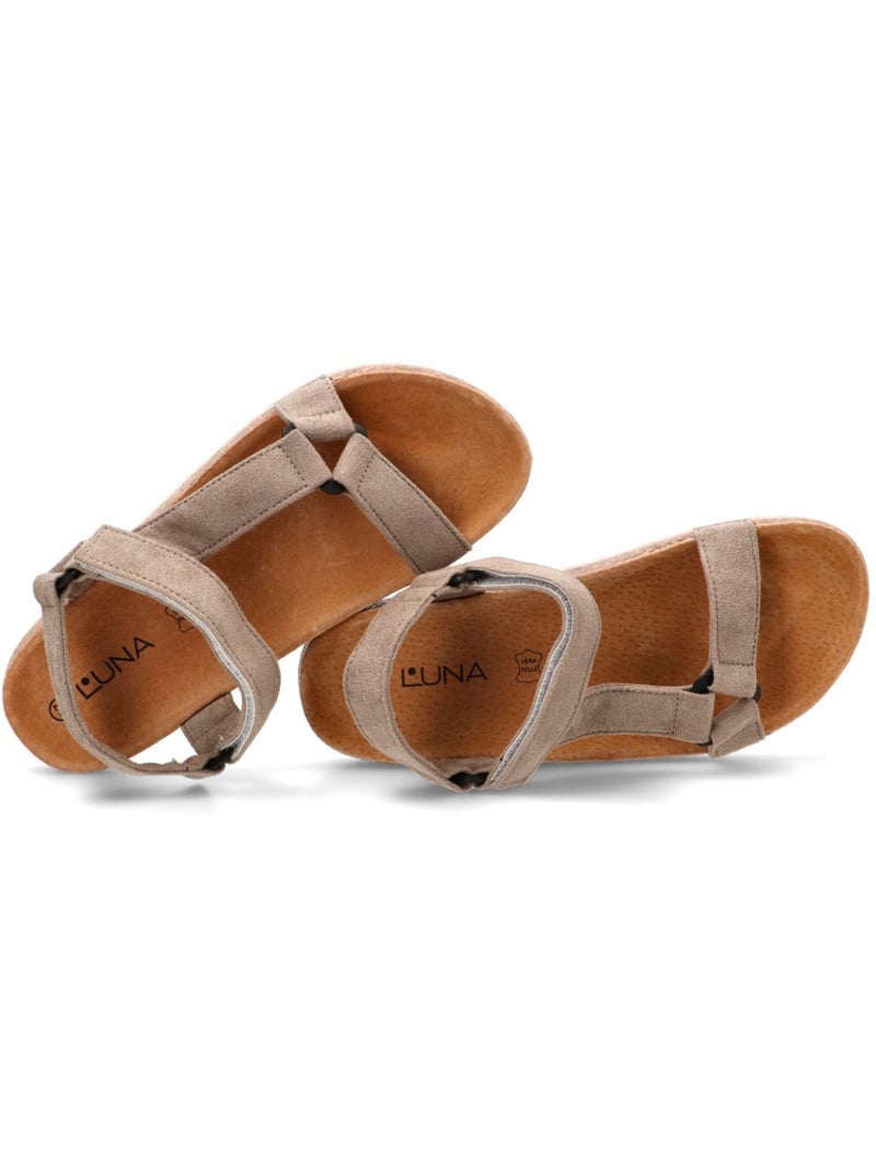 Sandalia Diario Mujer Suela Plana - Stay Beige - Kiabi