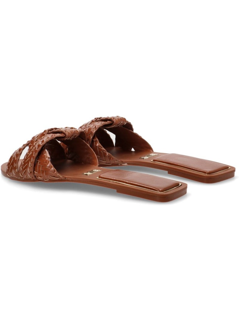 Sandalia Diario Mujer Suela Plana - Stay Camel - Kiabi