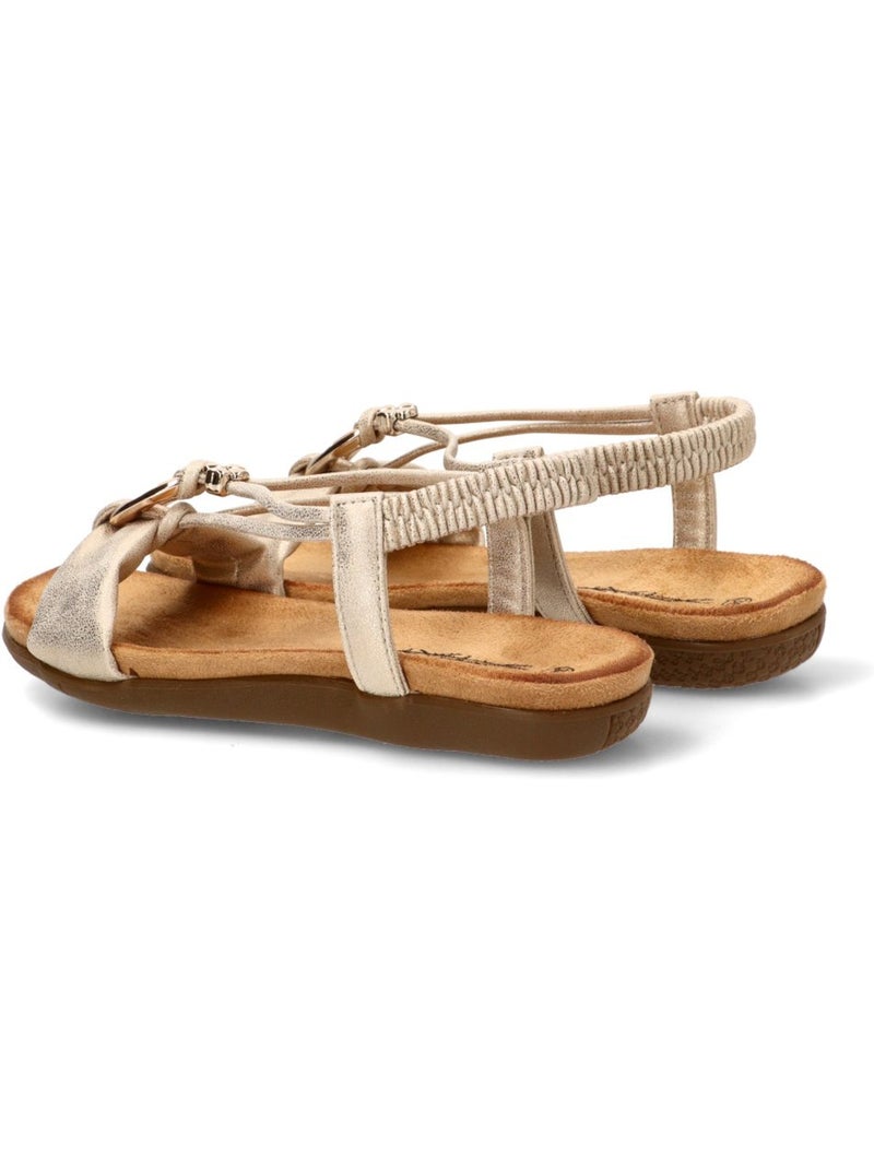 Sandalia Diario Mujer Suela Plana - Stay Oro - Kiabi