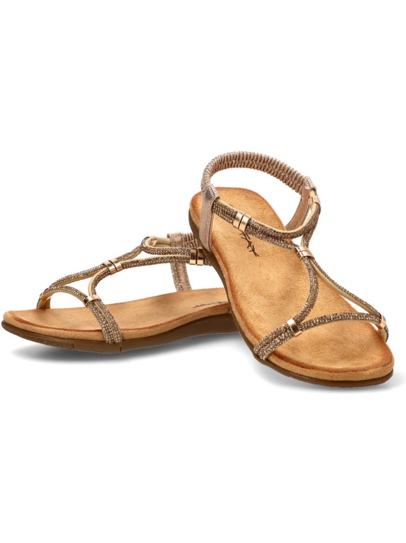 Sandalia Diario Mujer Suela Plana - Stay Oro - Kiabi