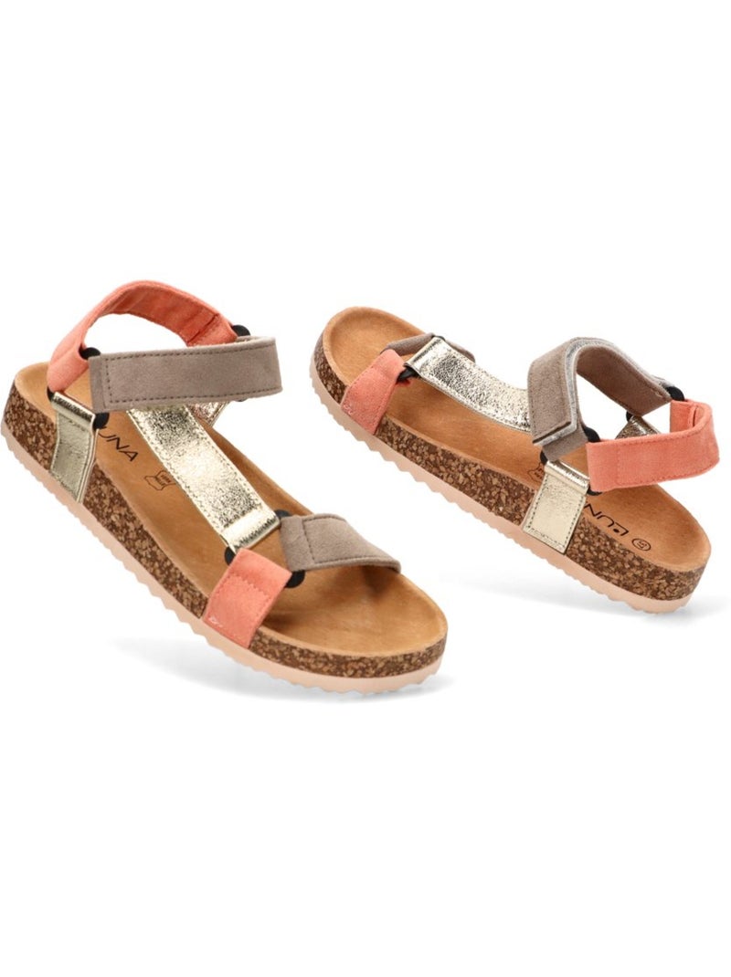 Sandalia Diario Mujer Suela Plana - Stay Oro - Kiabi