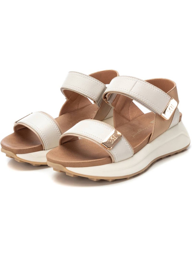 Sandalia Diario Mujer Suela Plana - Xti Beige - Kiabi