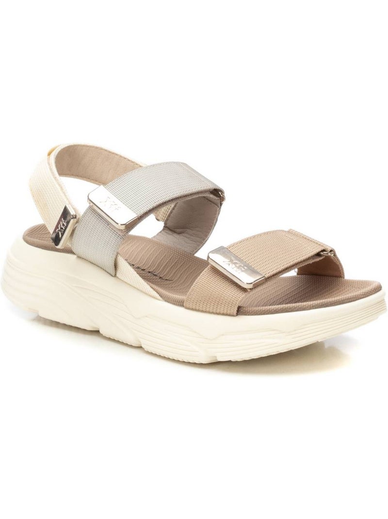 Sandalia Diario Mujer Suela Plana - Xti Beige - Kiabi