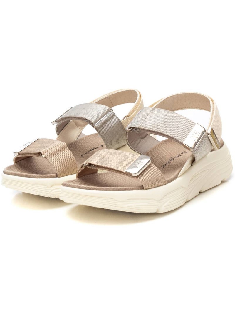Sandalia Diario Mujer Suela Plana - Xti Beige - Kiabi