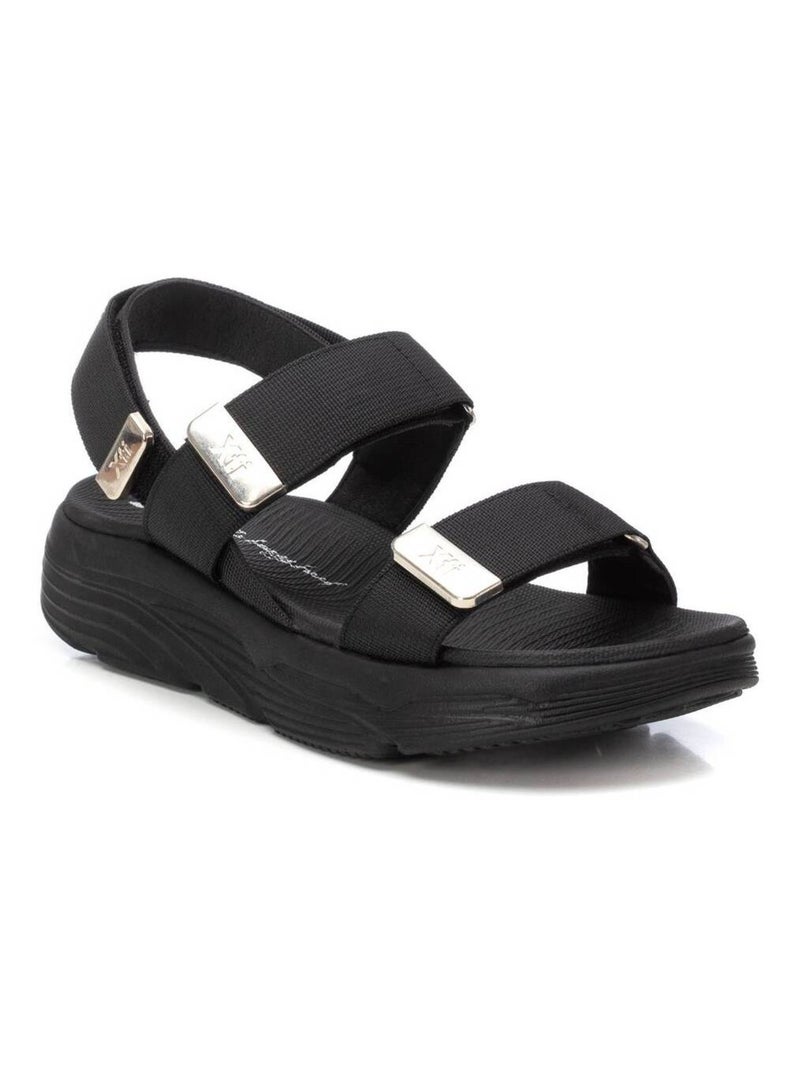 Sandalia Diario Mujer Suela Plana - Xti Negro - Kiabi