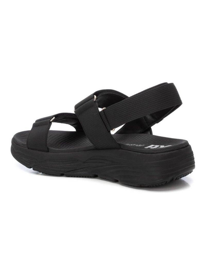 Sandalia Diario Mujer Suela Plana - Xti Negro - Kiabi