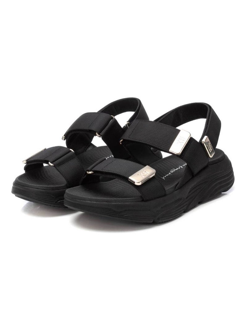 Sandalia Diario Mujer Suela Plana - Xti Negro - Kiabi