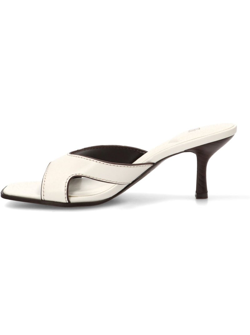 Sandalia Diario Mujer Tacón Alto - Luna Collection Blanco - Kiabi