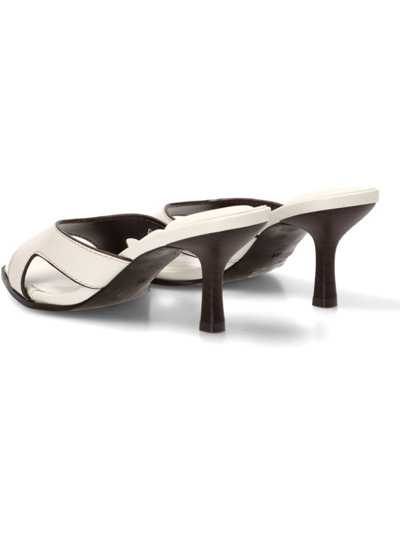Sandalia Diario Mujer Tacón Alto - Luna Collection Blanco - Kiabi