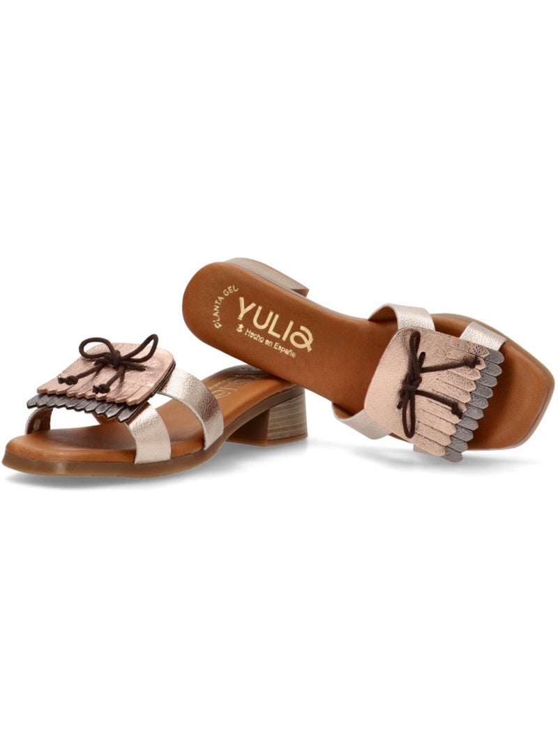 Sandalia diario mujer tacón medio - yulia Multicolor - Kiabi
