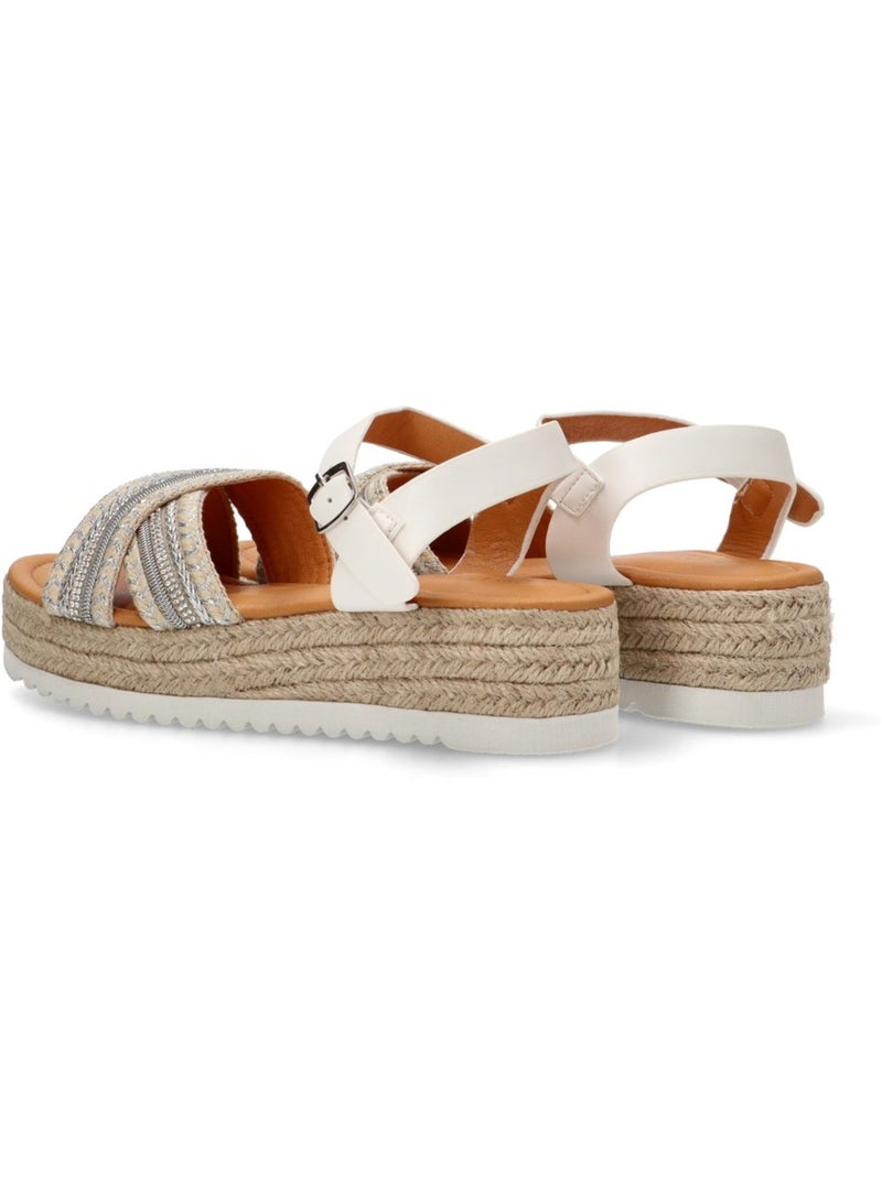 Sandalia Diario Niña Suela Doble - Luna Kids Blanco - Kiabi